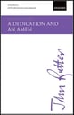 Dedication and an Amen SATB choral sheet music cover